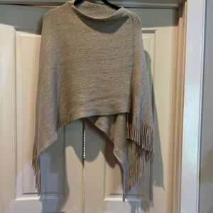 Elegant Cream Sweater with Fringe